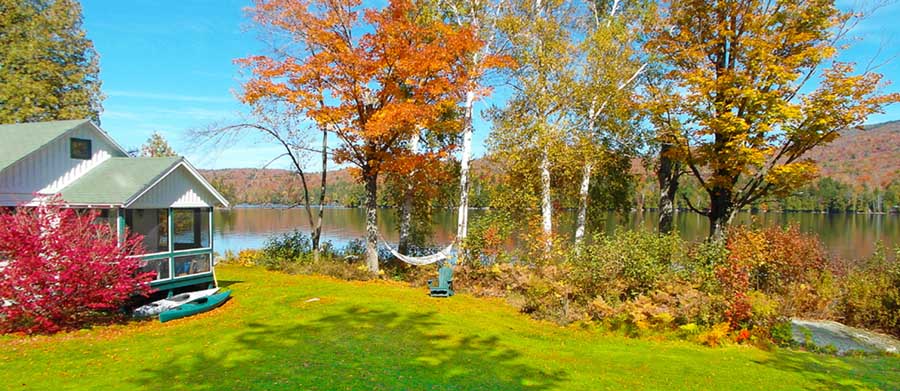 The Shimmering Colors of Fall at Beautiful Prospoect Point Cottages!